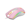 Mouse gamer Redragon M711PW Cobra Bubblegum rosa com branco