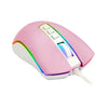 Mouse gamer Redragon M711PW Cobra Bubblegum rosa com branco