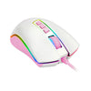 Mouse gamer Redragon M711WP Cobra Lollipop branco com rosa