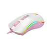 Mouse gamer Redragon M711WP Cobra Lollipop branco com rosa