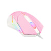 Mouse Gamer Redragon Centrophorus Bubblegum RGB Rosa e Branco