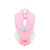Mouse Gamer Redragon Centrophorus Bubblegum RGB Rosa e Branco