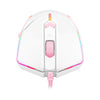 Mouse gamer M601WP RGB Centrophorus Redragon branco com rosa