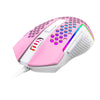 Mouse gamer Redragon M987PW-P RGB Reaping Elite rosa com branco