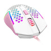 Mouse gamer Redragon M987WP-P RGB Reaping Elite branco com rosa