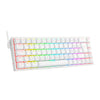 Teclado gamer mecânico Redragon K631W-RGB Castor branco