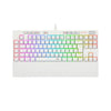 Teclado Óptico Redragon Broadsword Pro Branco K588W PT-Brown RGB