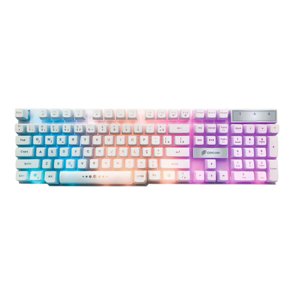 TECLADO GAMER  OEX FORCE-X TC201 BRANCO -48.5984