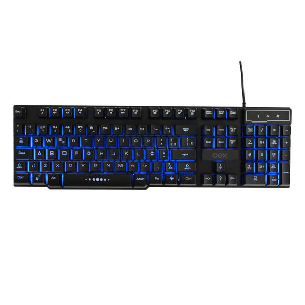 Teclado gamer OEX Force-X TC201 preto