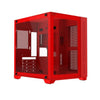 Gabinete gamer Midtower Pcyes Forcefield Red Magma - GFFRMP