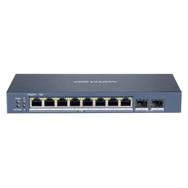 Switch Hikvision 8 portas Gigabit 10/100/1000 PoE DS-3E1510P-SI