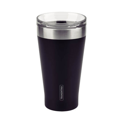Copo térmico Tramontina Exata com tampa 550ml preto