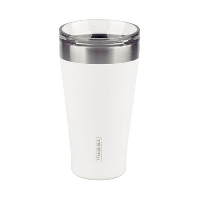 Copo térmico Tramontina Exata com tampa 550ml Branco