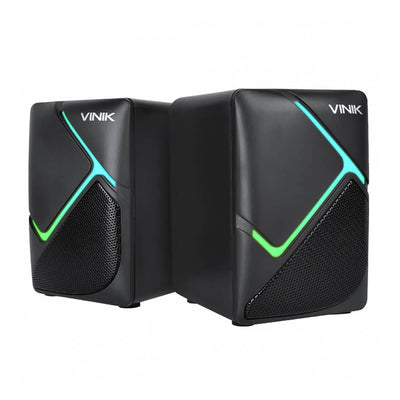 Caixa de som gamer Vinik Constelation 2.0 6W Led Rainbow