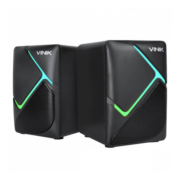 Caixa de som gamer Vinik Constelation 2.0 6W Led Rainbow