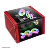 Gabinete Gamdias gamer Neso P1BR preto com vermelho