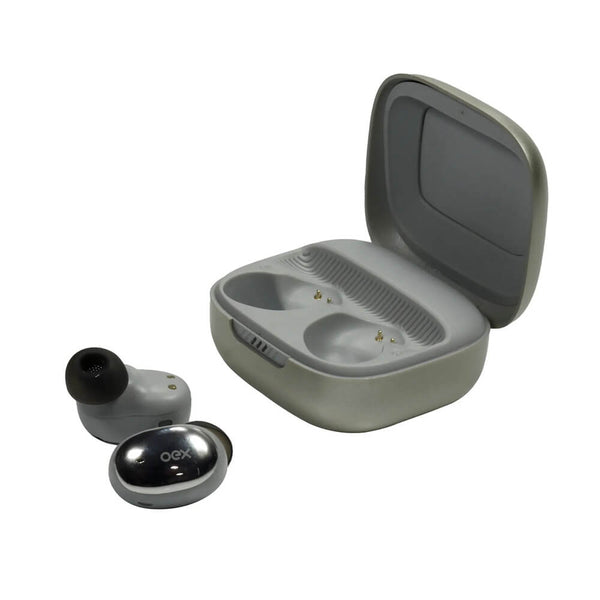 Fone de ouvido Bluetooth OEX Bud TWS 30 prata