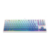 Teclado mecânico gamer Redragon Daksa branco e azul RGB
