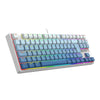 Teclado mecânico gamer Redragon Daksa branco e azul RGB