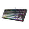 Teclado Mecânico Gamer Redragon Daksa preto e cinza RGB
