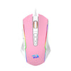 Mouse Redragon M910PW-RGB Ranger Bubblegum Rosa com Branco