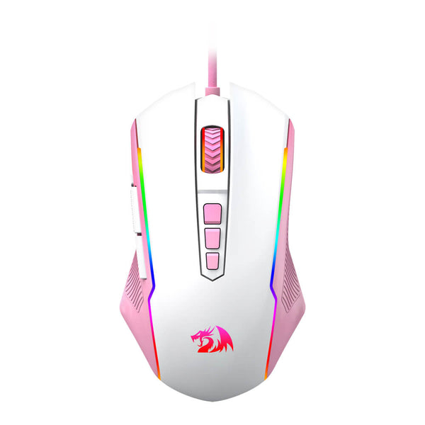 Mouse Redragon M910WP-RGB Ranger Lollipop Branco com Rosa