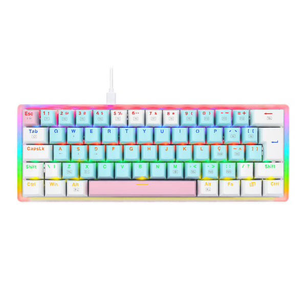 Teclado Mecânico Gamer Redragon K642 Akali Keycaps