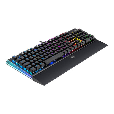Teclado Mecânico Gamer Aryman RGB Preto V2 Switch Azul ABNT2