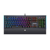 Teclado Mecânico Gamer Aryman RGB Preto V2 Switch Azul ABNT2