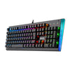 Teclado Mecânico Gamer Aryman RGB Preto V2 Switch Azul ABNT2