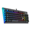Teclado Mecânico Gamer Aryman RGB Preto V2 Switch Azul ABNT2