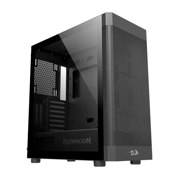 Gabinete Redragon Aeroglass preto CA-602B