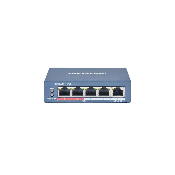 Switch Hikvision 4 portas 10/100 POE DS-3E1105P-EI/M