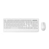 Kit teclado e mouse sem fio Lecoo KW202 branco