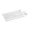 Kit teclado e mouse sem fio Lecoo KW202 branco