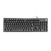 Teclado gamer HP K500F prata