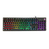 Teclado gamer HP K500F prata