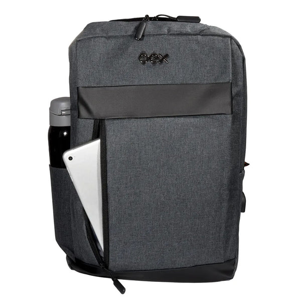 MOCHILA NOTEBOOK  OEX C/ ENTRADA USB EFFECTIVE BK110 CINZA
