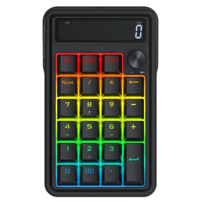 Teclado Numérico Redragon K733-RGB Mecânico RGB USB-C Hot Swap