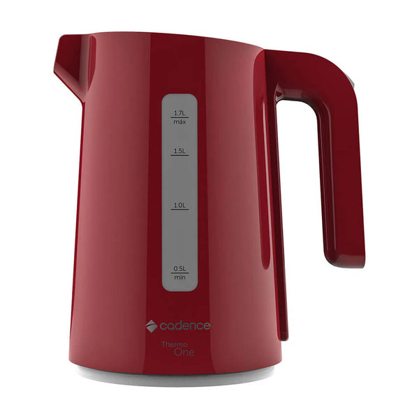 Chaleira elétrica Cadence Thermo One 1,7L vermelha 220V CEL381