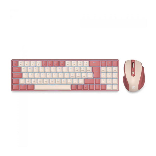 Kit gamer Redragon teclado e mouse BS-8772 rosa