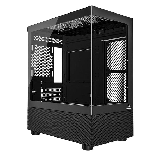 Gabinete Onepower Crystal preto CC-202B