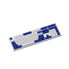 Kit teclado e mouse Akko branco e azul