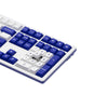 Kit teclado e mouse Akko branco e azul