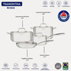 JOGO DE PANELA TRAMONTINA GRANO 4 PEÇAS ACO INOX