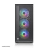 Gabinete Thermaltake gamer S200TG Tglass preto PSU 650W