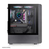 Gabinete Thermaltake gamer S200TG Tglass preto PSU 650W