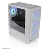 Gabinete Thermaltake gamer S200TG Tglass branco PSU 650W