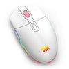 MOUSE GAMER REDRAGON M719 RGB INVANDER PRO BRANCO