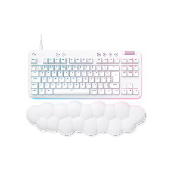 Teclado gamer Logitech mecanico linear G713 RGB branco - 920-0107